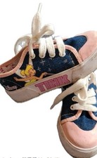 Vintage Disney 2000’s Tinkerbell Shoes Sneakers Fairy 7.5 Denim Y2K Baby Girl