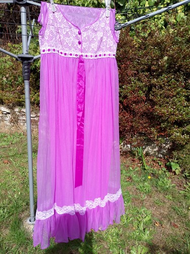 Vintage maxi negligee set - negligee,