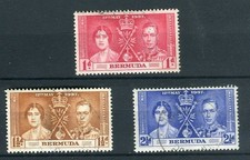 Bermuda KGVI 1937 Coronation Omnibus issue fine used