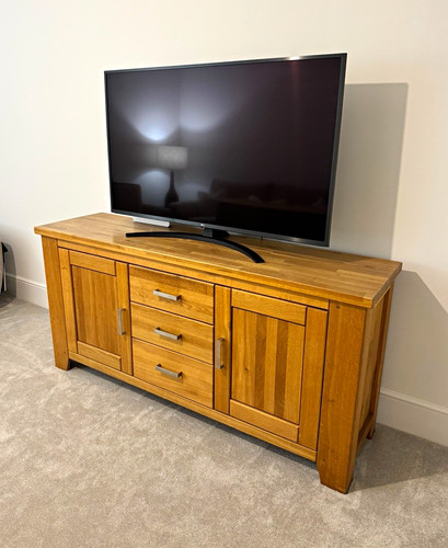 Wood brown freestanding - wood, tv