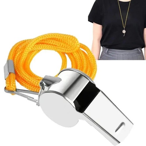 Metal referee whistle with key - whistle,