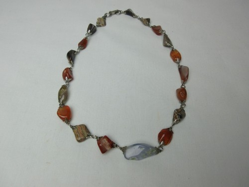 Agate necklace with - agate,