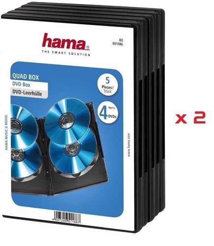 Hama black slim disc dvd - disc,