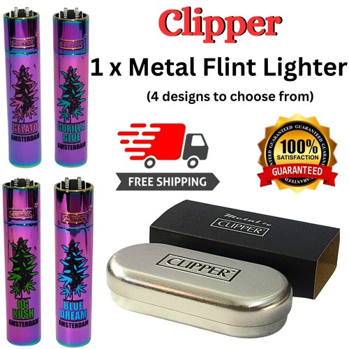 Metal clipper lighter with - clipper,