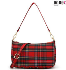 Small Tartan Crossbody Handbag Check Punk 90's Style Bag Purse Clutch by Ro Rox