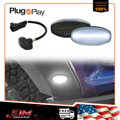 White led front - white, side