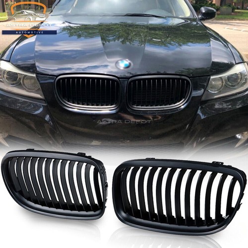 Matte black front kidney - matte,