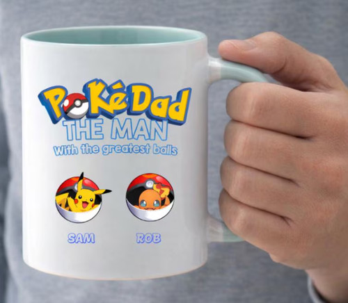Funny pokedad mug gamer - pokedad, mug,