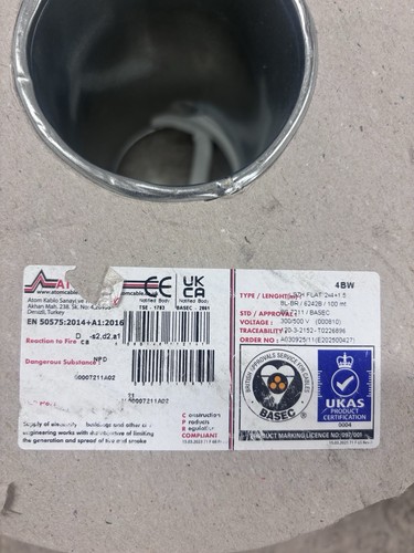 4mm twin and - earth, white