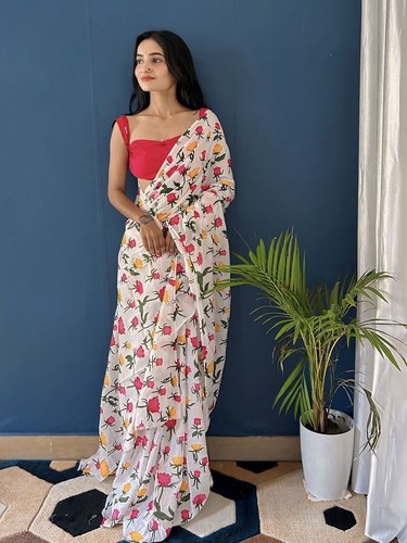 Pure mulmul cotton floral - pure,