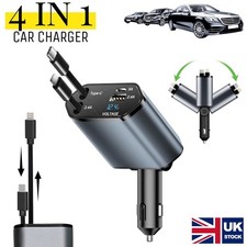 4-in-1 Retractable Car Charger