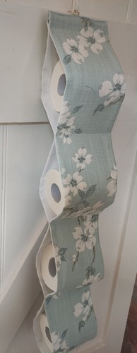 Fabric toilet roll holder - fabric,