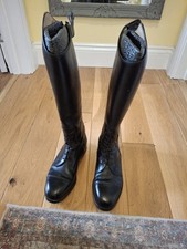 Long leather riding boots - leather,