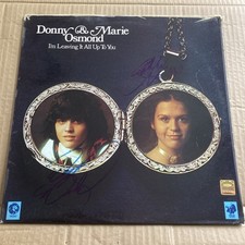 Donny And Marie Osmond Signed