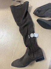 Over-the-Knee Brown Suede Boots (Extra Wide Fit / Extra Curvy Calf)