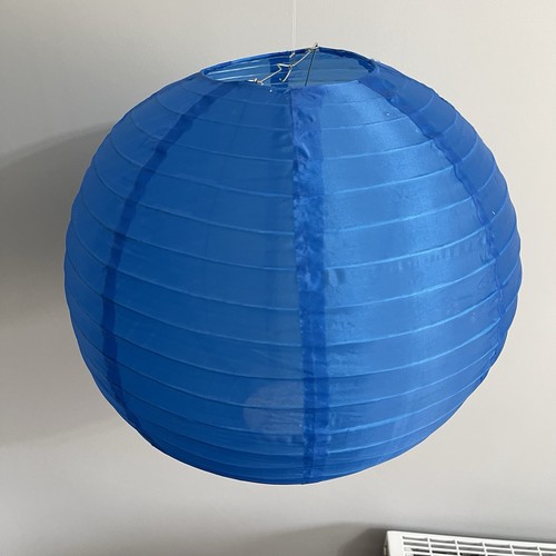 Blue fabric lantern - 5x,
