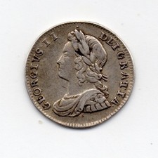 1743 Maundy Threepence, George
