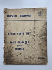 DAVID BROWN TRACTOR FOUR CYLINDER DIESEL ENGINE PARTS CATALOGUE (AV)