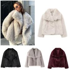 Womens Parka Fur Cosy Ladies Fleece Lined Winter Warm Long Coat Jacket Outwear