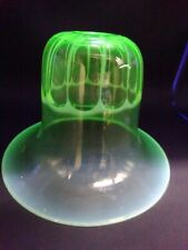 Late 1800s/Early 1900s Vaseline Glass Light Shade
