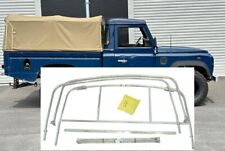 GALVANISED REAR HOOD STICK SET FOR LAND ROVER DEFENDER 110 HIGH CAP PICK UP