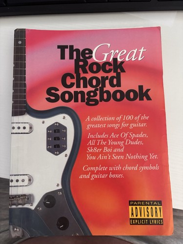 The great rock chord songbook - the,