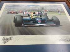 Tony Smith - F1 - Victory -Signed by Nigel Mansell  - Print  framedNo 2722 /3000