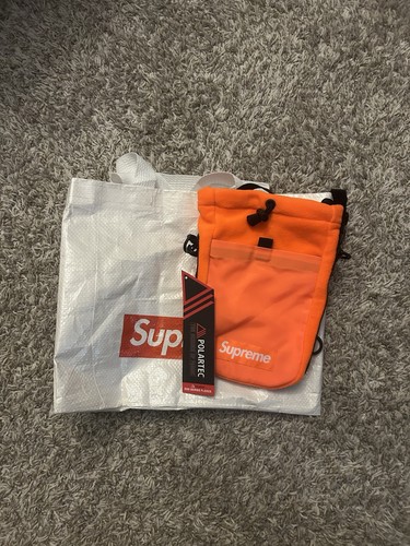 Supreme orange polartec sling - supreme,