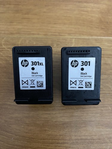 Empty hp301 black ink - empty,