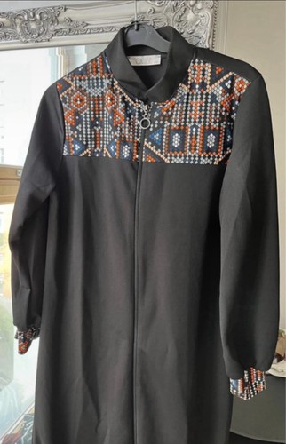 Jilbaab black with minimalist - jilbaab,