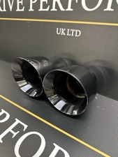 2 X 4.5” Black Chrome 304