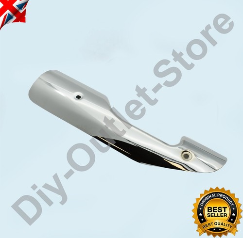 Silencer heat guard chrome - heat,