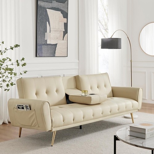 Sofa bed seater faux - seater,