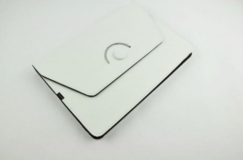 Rotating white leather case - rotating, 8