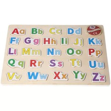 Wooden childs alphabet puzzle - wooden,