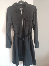 Next Size 18 Black Long Sleeved Dress
