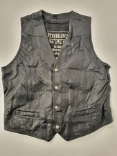 Vintage leather waistcoat 42"