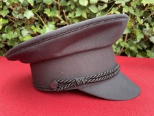 Black Chauffeur Style Peaked