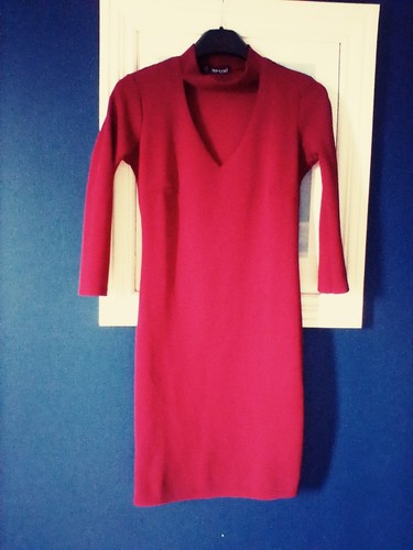 Boohoo red burgandy dress - boohoo,