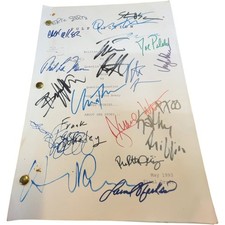 Pulp Fiction Script Facsimile Signed Quentin Tarantino Cast Memorabilia