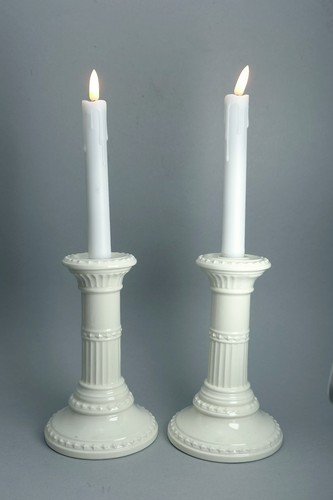 Pair royal creamware - of,