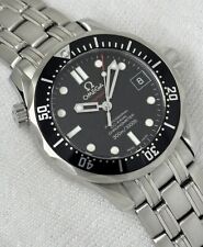 OMEGA Seamaster 300m Diver Co Axial Auto Black Midi Steel Gents Watch 36mm