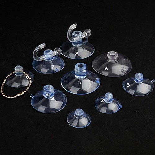Clear suction cups hooks - cups,