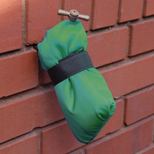 Outside tap cover winter - winter, frost