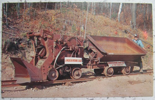 Loader and iron ore car - ore, used