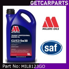 Millers Oils Trident Professional C2/C3 5W30 Fully Synthetic Engine Oil 5 Litres