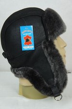 BLACK Real Sheepskin Shearling