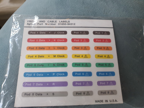 Agilent probe and cable label - cable,