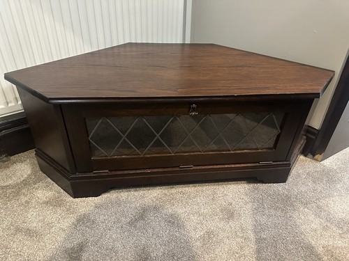 Solid wood corner tv - wood, (?oak)