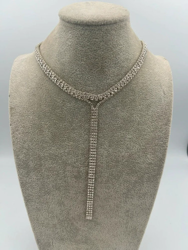 Vintage silver tone rhinestone - vintage,